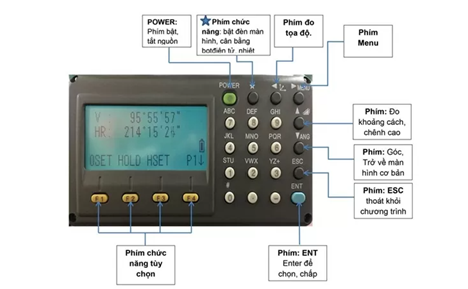 Thao tác sử dụng toàn đạc Topcon