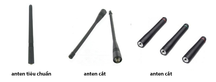 Anten ngắn có đầy đủ mọi kích thước và đều có hiệu suất như nhau trong tất cả các trường hợp và điều kiện môi trường khác nhau.